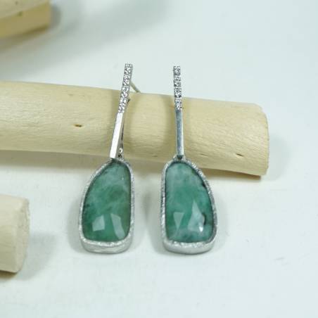 Large silver earrings one of a kind