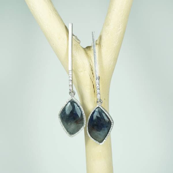 Saphir large earrings