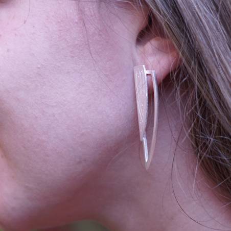 New silver earrings
