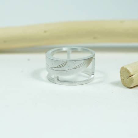 Anillo plata mate