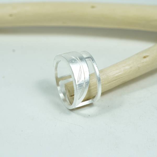 Anillo plata ancho