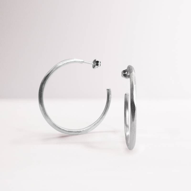 HOOP SILVER EARRINGS