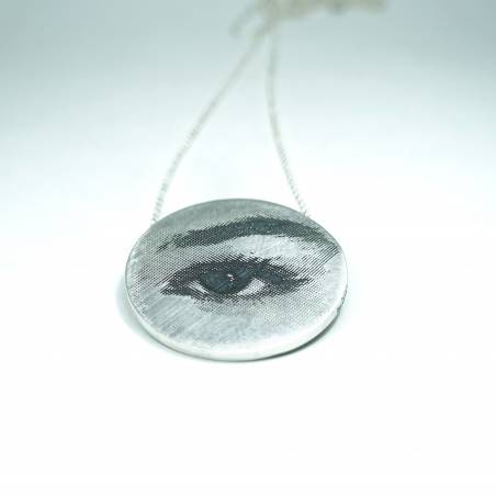 Colgante grande plata