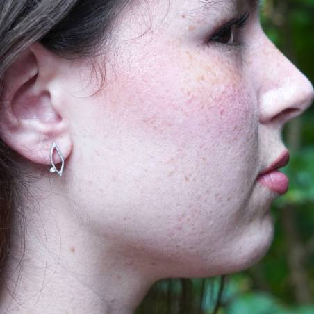 Pendientes pequeños plata