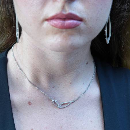 Collar de disseny plata Barcelona