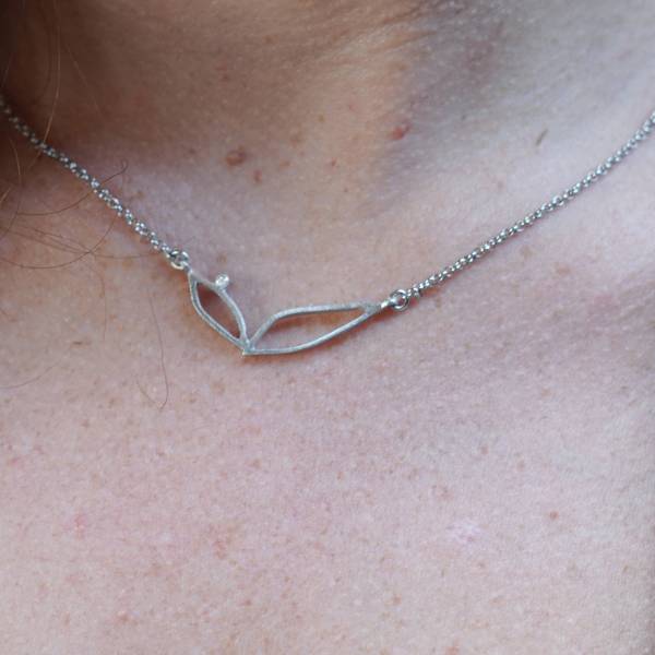 Silver necklace for women