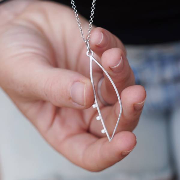 Colgante plata y diamantes nueva colección