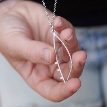 Colgante plata y diamantes nueva colección