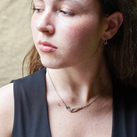 Collar de plata y diamante