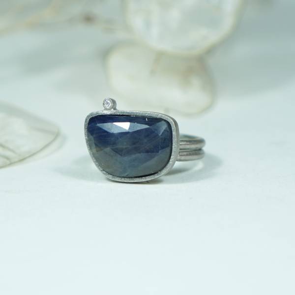 Silver ring handmade in Barcelona's workshop