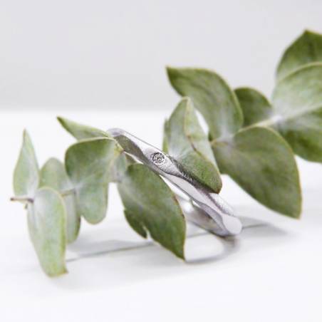 Anillo de diseño de plata
