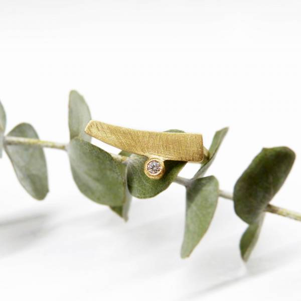 Anillo oro y diamante
