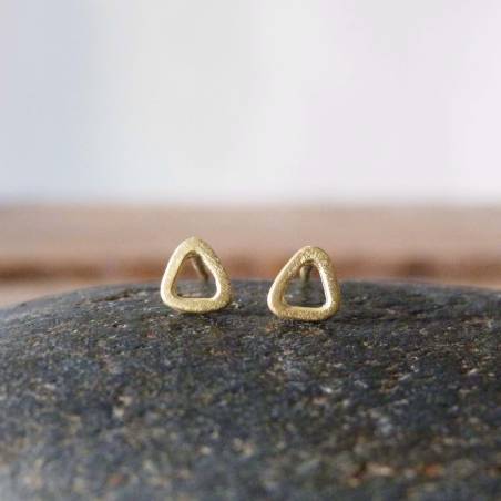 Pendientes oro triángulo Pendientes