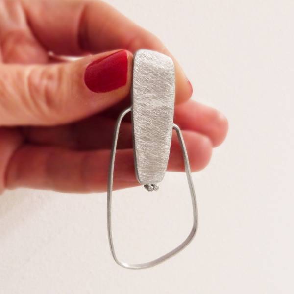 Penjoll de plata rodi amb diamants naturals