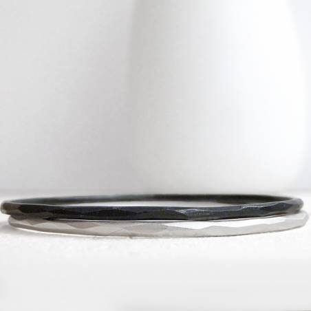 Esclava plata facetas Pulseras