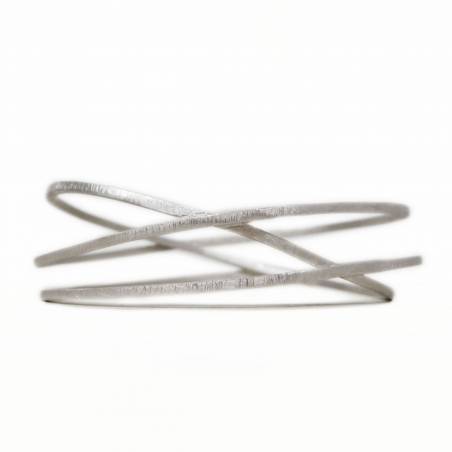 3 laps silver bracelet