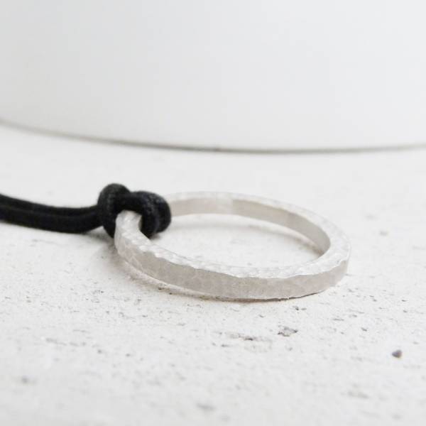 Martelé silver pendant IRON