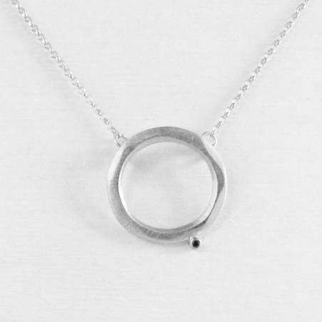 Penjoll de plata i diamant petit SISU