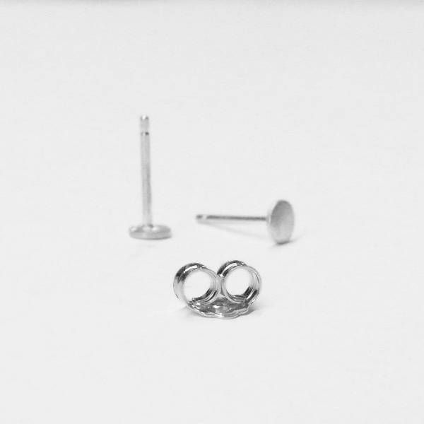 Pendientes plata círculo