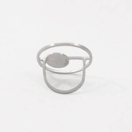 Anillo plata y oro METROPOLITAN