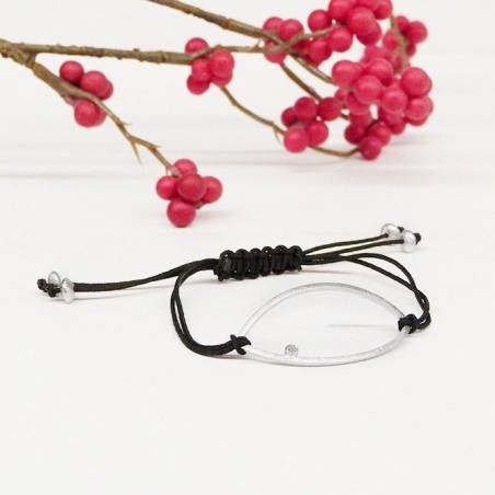Polsera de disseny minimalista amb diamant