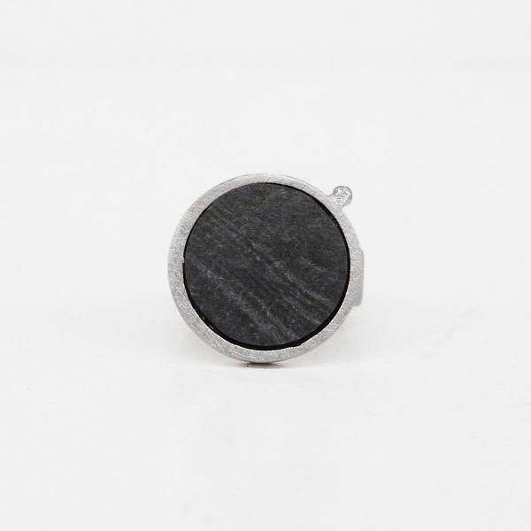Anell de plata rodó