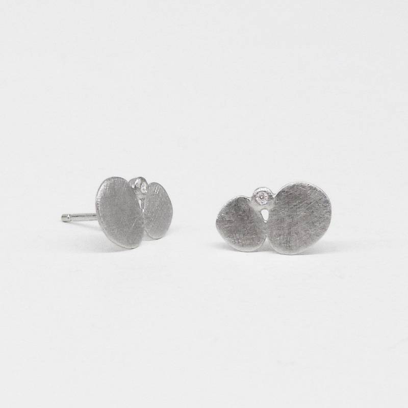 Pendientes de plata y diamante