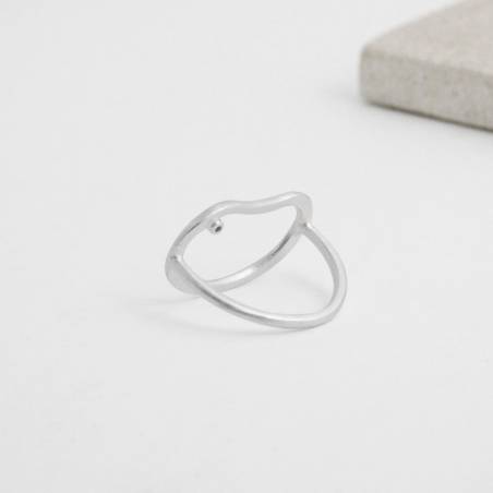 Modern design sterling sivler ring