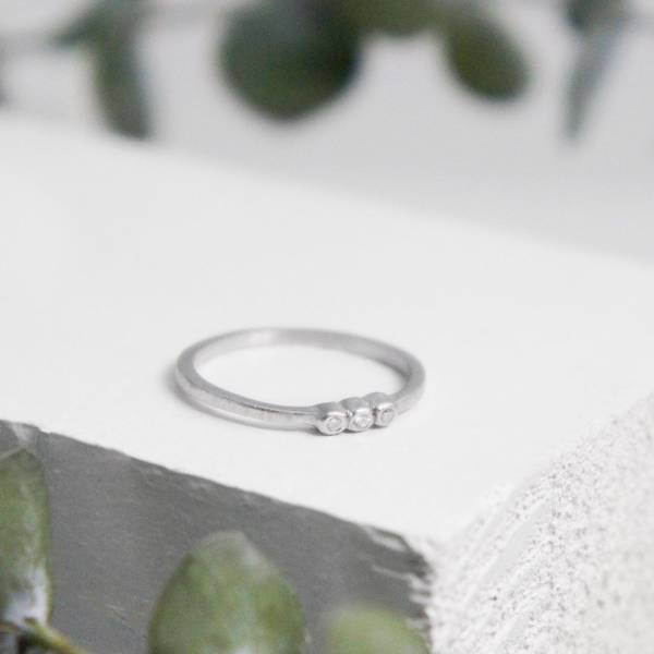 Anillo plata con diamantes JOLIE