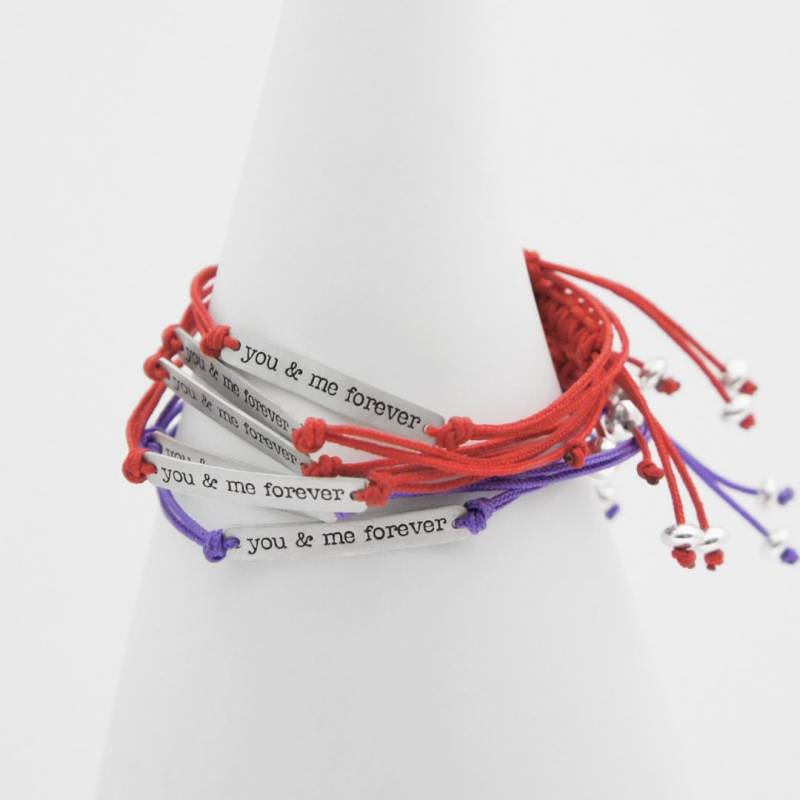 “You & me forever” bracelet