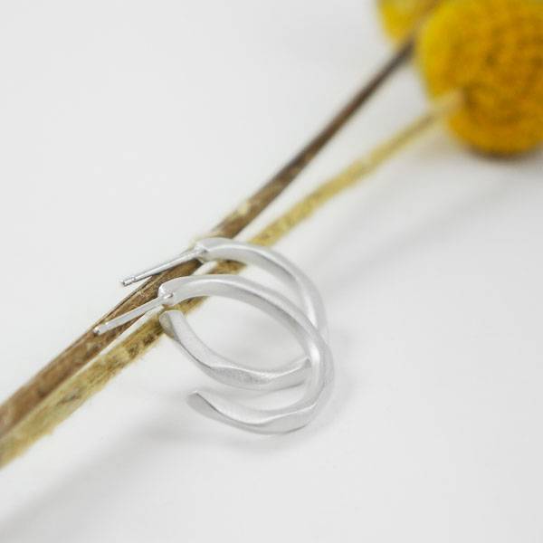 Aros plata facetes gruixuts plata