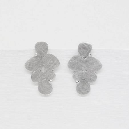 Pendientes plata y diamantes