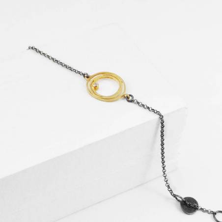 Braçalet d'or i plata amb diamant LIA