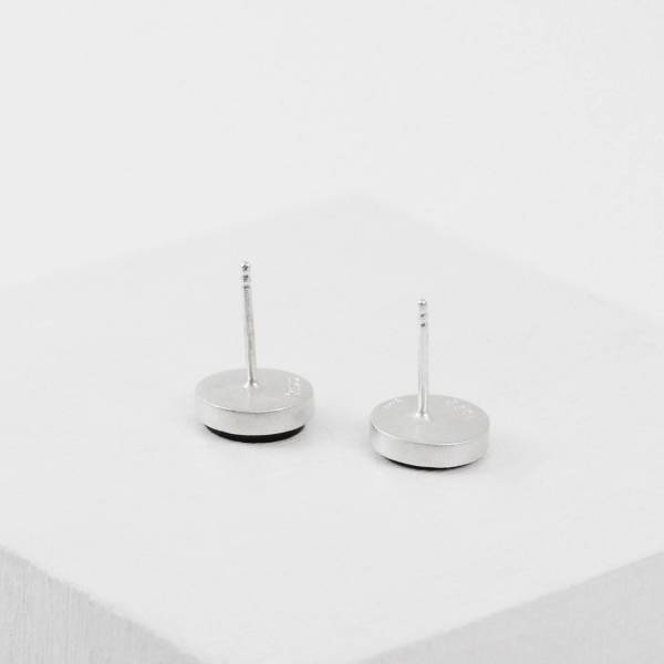 Pendientes de plata y ónix