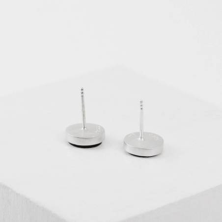 Arracades de plata i ònix