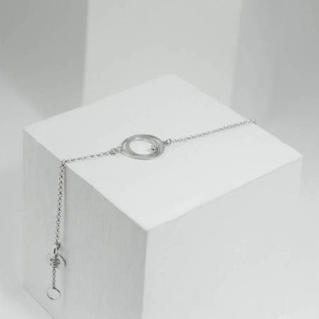 Pulsera plata y diamante LIA