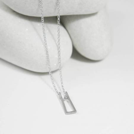 Collar plata y diamante ANTHEA