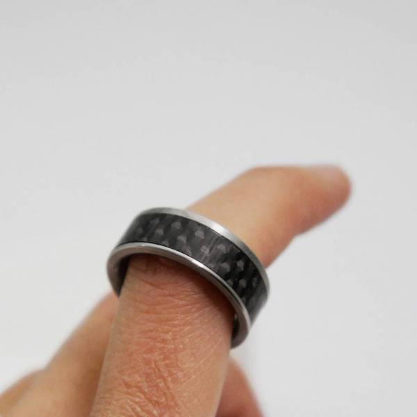 Anillo de acero ancho 3D