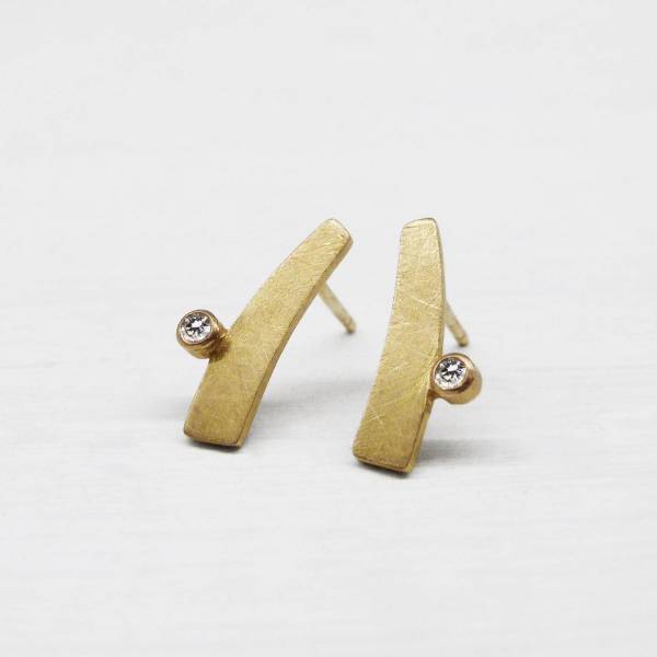 Pendientes oro y diamantes