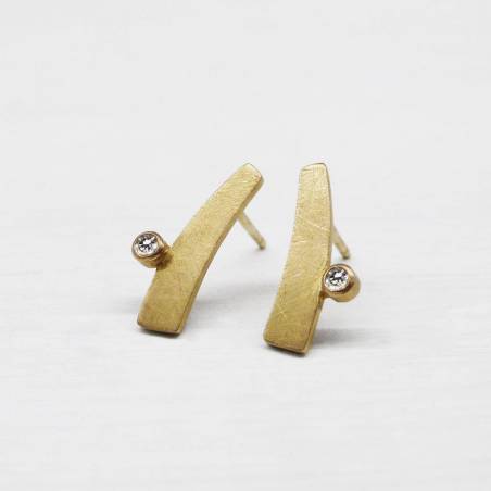 Pendientes oro y diamantes