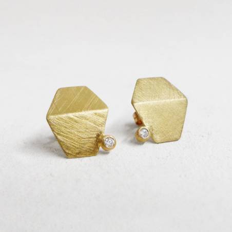 Pendientes oro y diamantes SITTA
