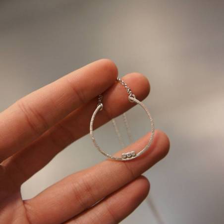 Collaret plata i i diamants mitjà ANTHEA