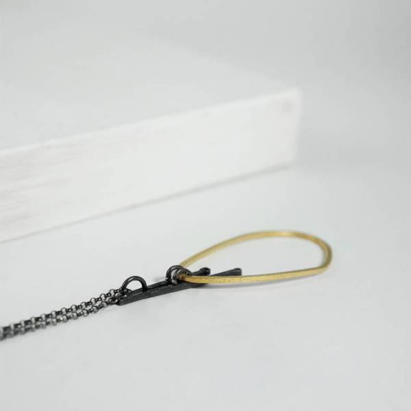 Colgante combinado con diamantes MIRROR