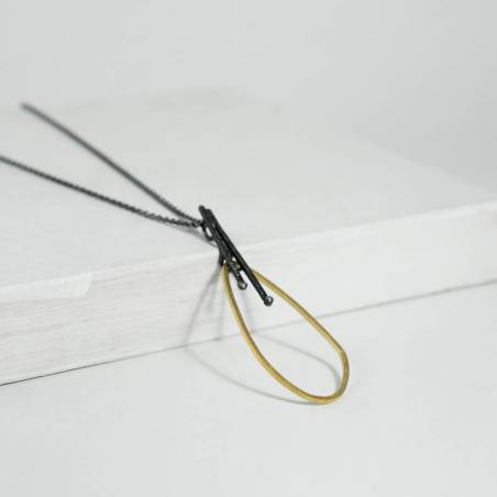 Colgante combinado con diamantes MIRROR