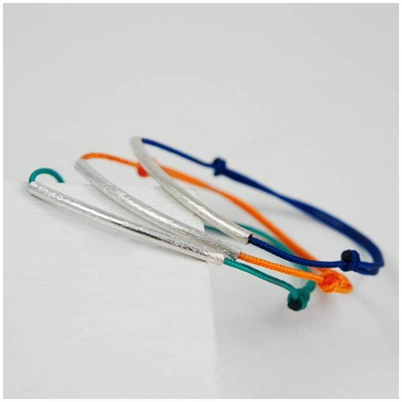 Pulsera plata minimalista