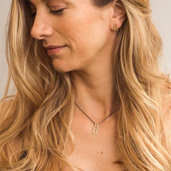 Colgante de oro con diamante ANTHEA