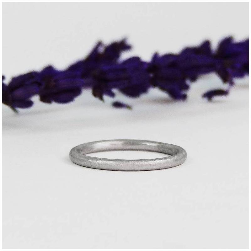 White gold wedding ring