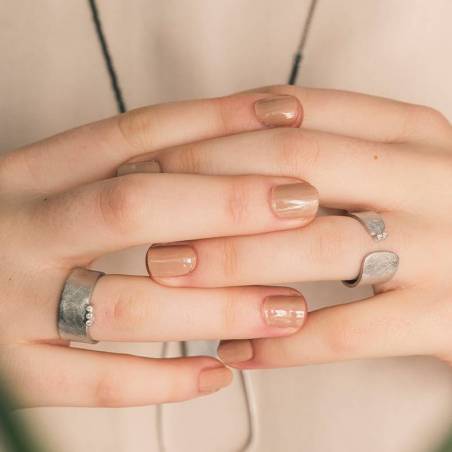 Anillo plata y dos diamantes MERAKI