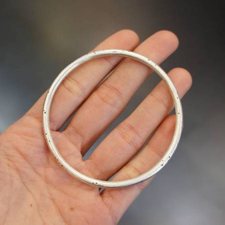 Esclava amb detalls. Joia de plata