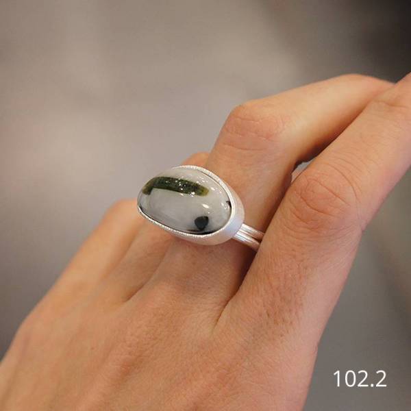 Anillo plata joya única